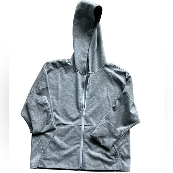 Lululemon Minimal Hoodie Heathered Power Grey Size 6 - Picture 6 of 12